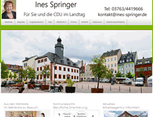 Tablet Screenshot of ines-springer.net